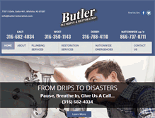 Tablet Screenshot of butlerrestoration.com